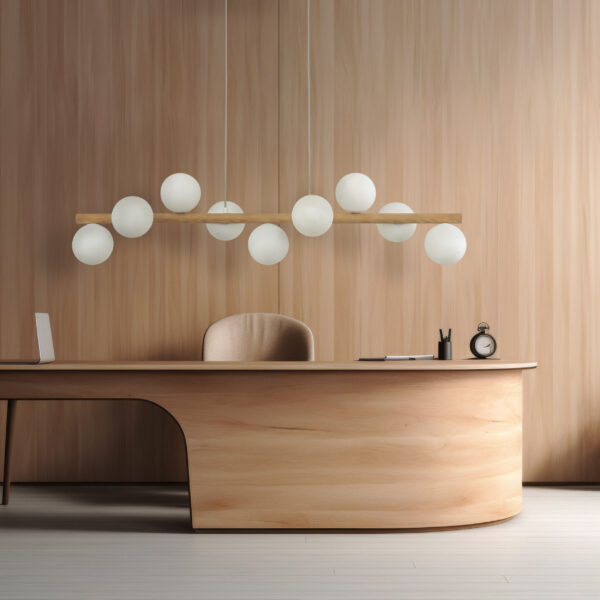 Modern office Pakabinamas šviestuvas Estera Wood 9