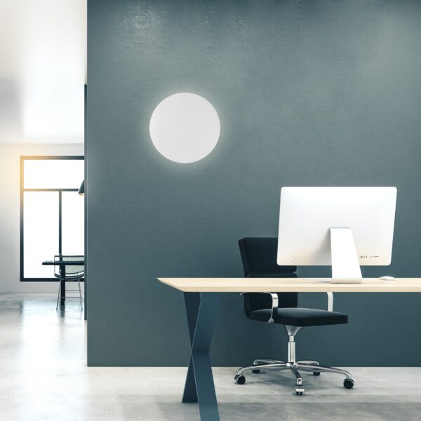 Modern office interior Sieninis šviestuvas Luna White 400
