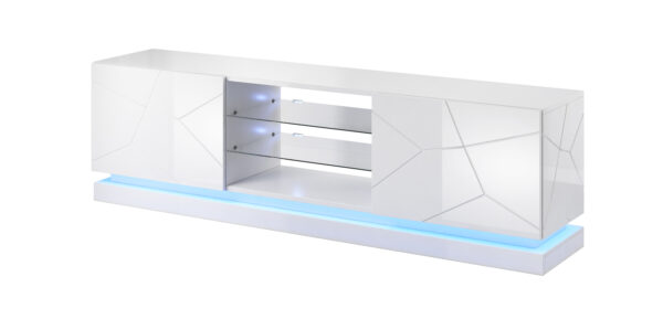 TV spintelė QIU 200 balta