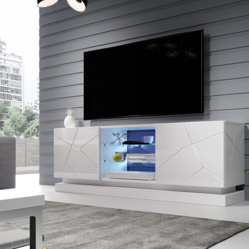 TV spintelė QIU 160 balta
