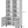 5903815007378_6 PAFOS pastatoma knygų lentyna juoda/juoda