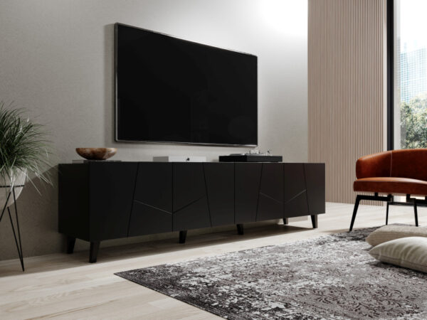 ETNA TV spintelė juoda/juoda