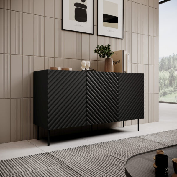 ONDA komoda 150 (3D2SZ) juoda