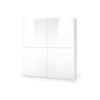 5905248103337_1 LIVO KM-100, pastatoma komoda, spalva: balta