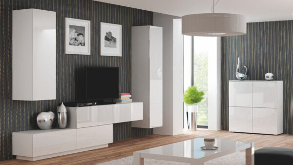 5905248103337_2 LIVO KM-100, pastatoma komoda, spalva: balta