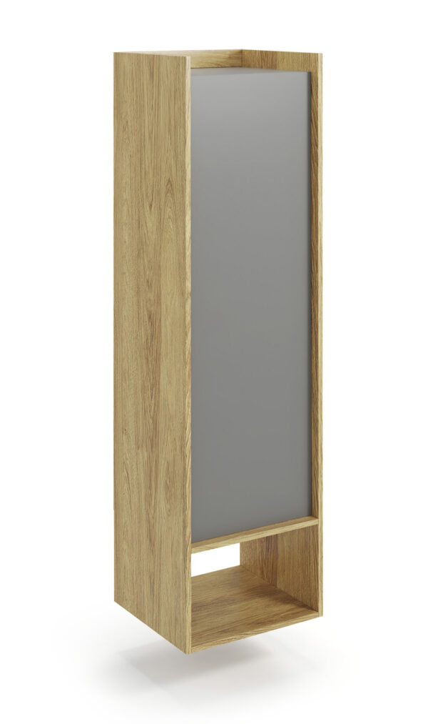 MOBIUS regal 1D spalva: hikora ąžuolas/pilka