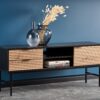 MURANO RTV-1 TV-stand, spalva: artisan ąžuolas/juoda