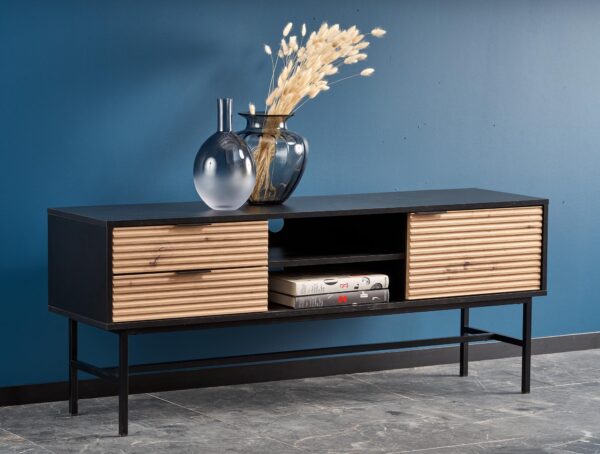 MURANO RTV-1 TV-stand, spalva: artisan ąžuolas/juoda