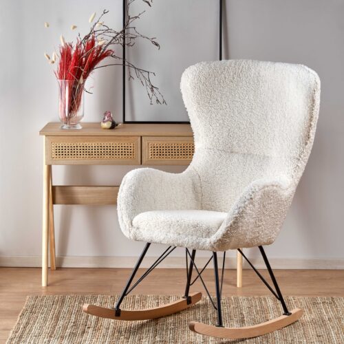 LIBERTO 2 leisure fotelis kreminė / juoda / natūrali