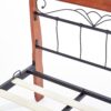 5905248120457_10 VERONICA lova 90 cm spalva: ant. cherry/juoda