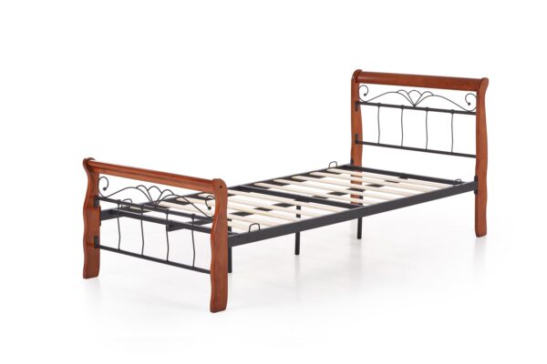 5905248120457_5 VERONICA lova 90 cm spalva: ant. cherry/juoda