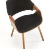 5905248121546_12 K396 kėdė, spalva: riešutas / juoda