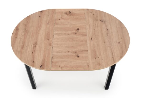 RINGO ext. stalas artisan ąžuolas / juoda
