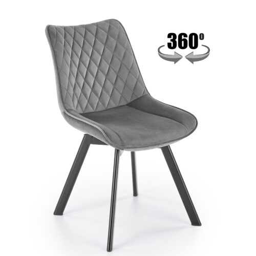 K520 kėdė, juoda / tamsi pilka
