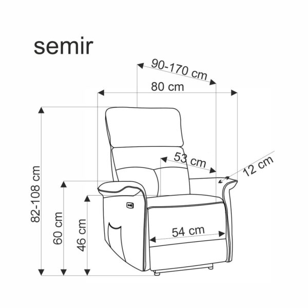 SEMIR poilsio kėdė, smėlio