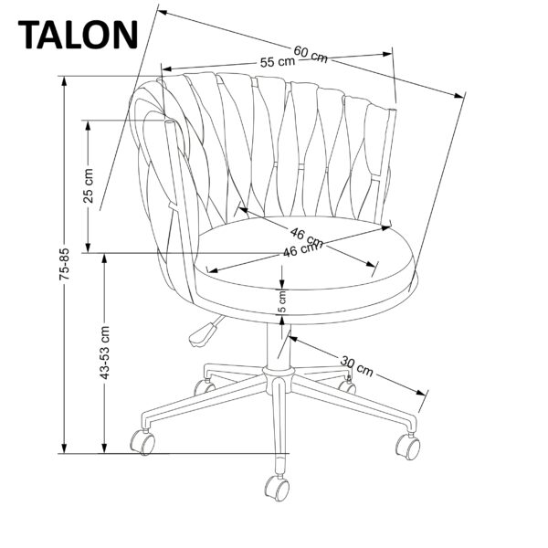 TALON kėdė, rožinė