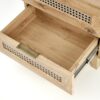 BORNEO SN-1 naktinis staliukas, artisan ąžuolas / juoda
