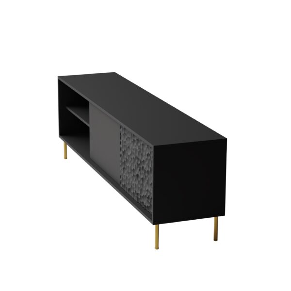 5905248127388_10 BULLET RTV-1 TV spintelė, juoda / auksinė
