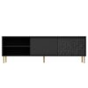 5905248127388_12 BULLET RTV-1 TV spintelė, juoda / auksinė