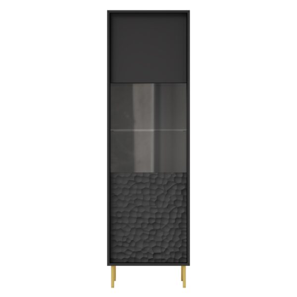 BULLET W-1 vitrina, juoda / auksinė