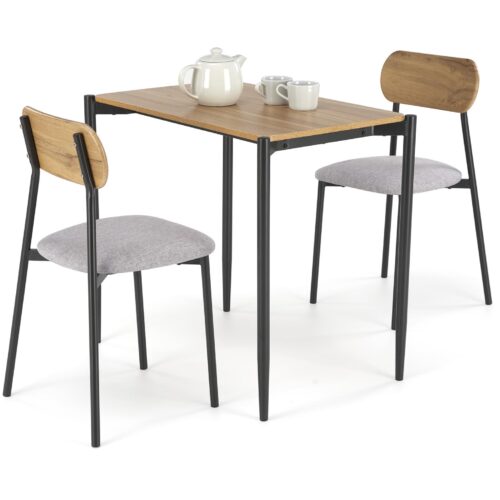 5905248129153_1 NANDO stalas + 2 kėdės spalva: natūrali / juoda