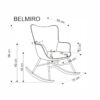 BELMIRO supimo funkcija kėdė, pilka