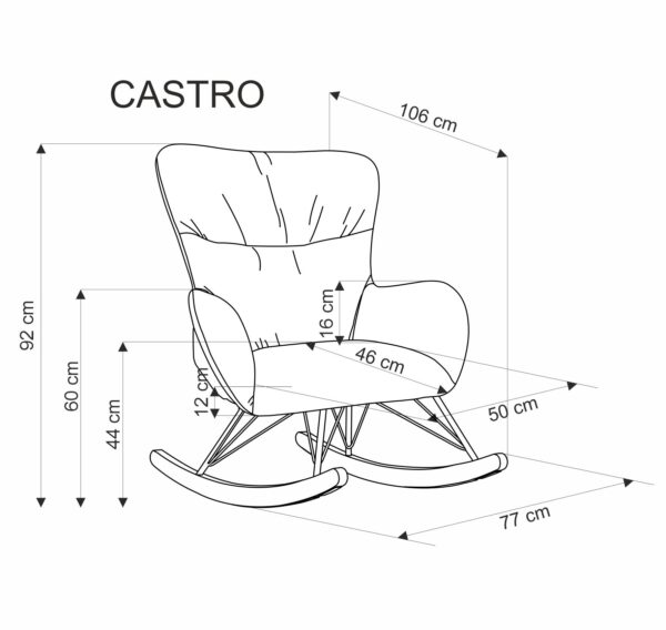 5905248130500_12 CASTRO poilsio kėdė spalva: smėlio