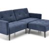 5905248130531_1 CORNELIUS išskleidžiama sofa su ottoman, spalva: mėlyna