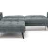 CORNELIUS išskleidžiama sofa su ottoman, spalva: pilka