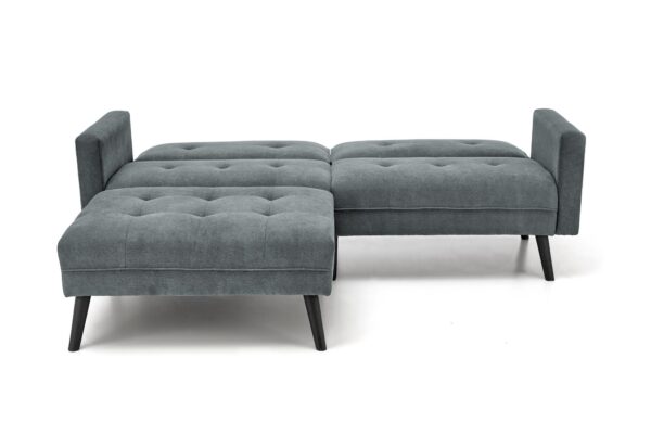 CORNELIUS išskleidžiama sofa su ottoman, spalva: pilka
