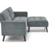 CORNELIUS išskleidžiama sofa su ottoman, spalva: pilka