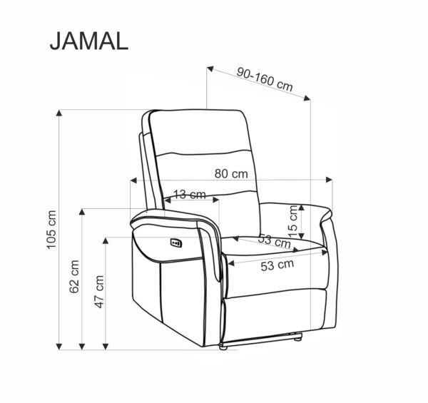 JAMAL reglaineris, spalva: smėlio