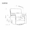 KARIM reglaineris, spalva: pilka