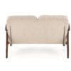 MILANO 2S sofa, smėlio CASTEL#15 / tamsus riešutas