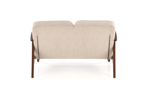MILANO 2S sofa, smėlio CASTEL#15 / tamsus riešutas