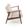 MILANO 2S sofa, smėlio CASTEL#15 / tamsus riešutas