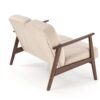 MILANO 2S sofa, smėlio CASTEL#15 / tamsus riešutas