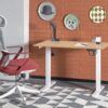 B53 rašomasis stalas su reguliuojamas aukštis, artisan ąžuolas / balta