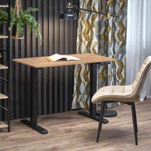 B53 rašomasis stalas su reguliuojamas aukštis, artisan ąžuolas / juoda