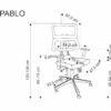 5905248131644_12 PABLO biuro kėdė, juoda / pilka