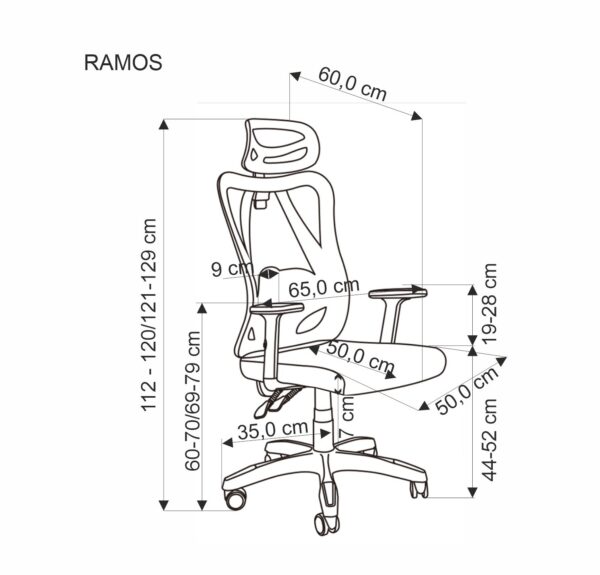 RAMOS biuro kėdė, juoda
