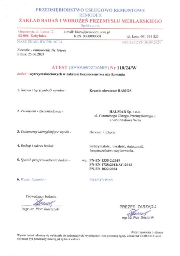RAMOS biuro kėdė, juoda
