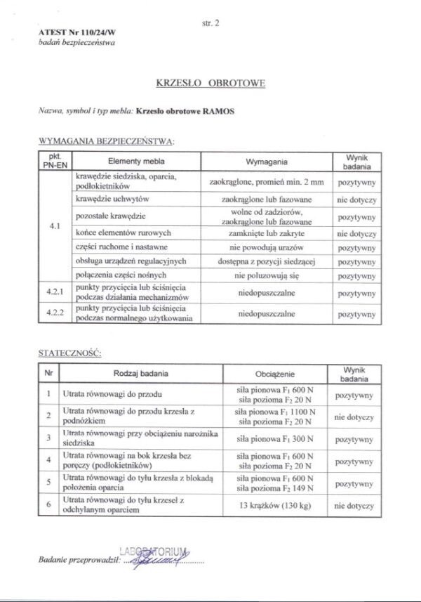 RAMOS biuro kėdė, juoda