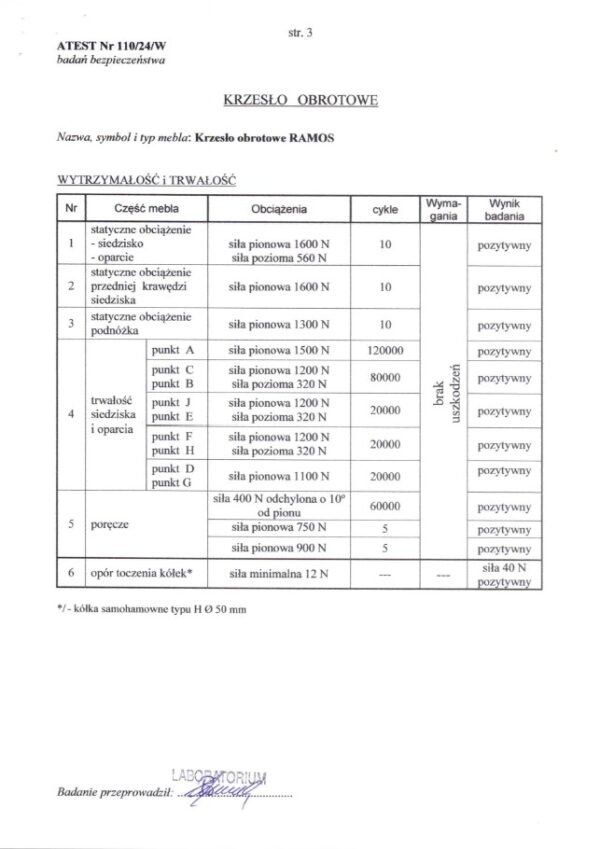 RAMOS biuro kėdė, juoda