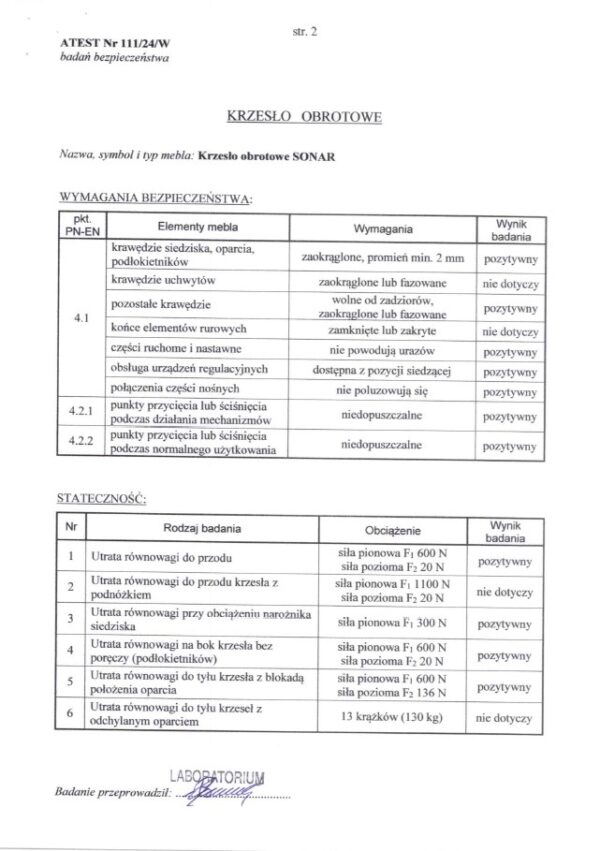 SONAR biuro kėdė, juoda