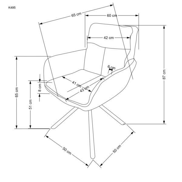 5905248131897_13 K495 kėdė, garstyčių