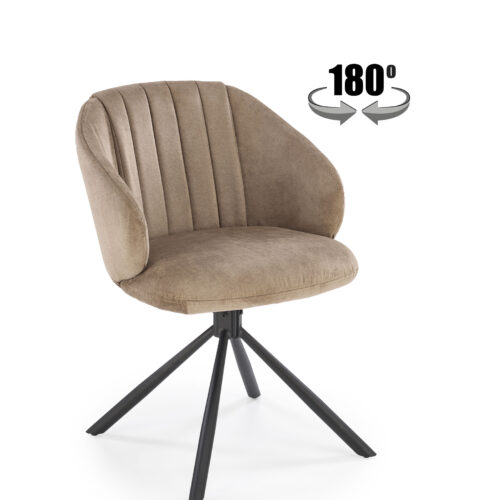 K533 kėdė, juoda / cappucino