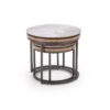 5905248134645_11 ITAKA 2 vnt. rinkinys coffe tables, pilkas marmuras / grafito