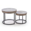 5905248134645_4 ITAKA 2 vnt. rinkinys coffe tables, pilkas marmuras / grafito
