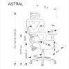 ASTRAL o.kėdė, juoda